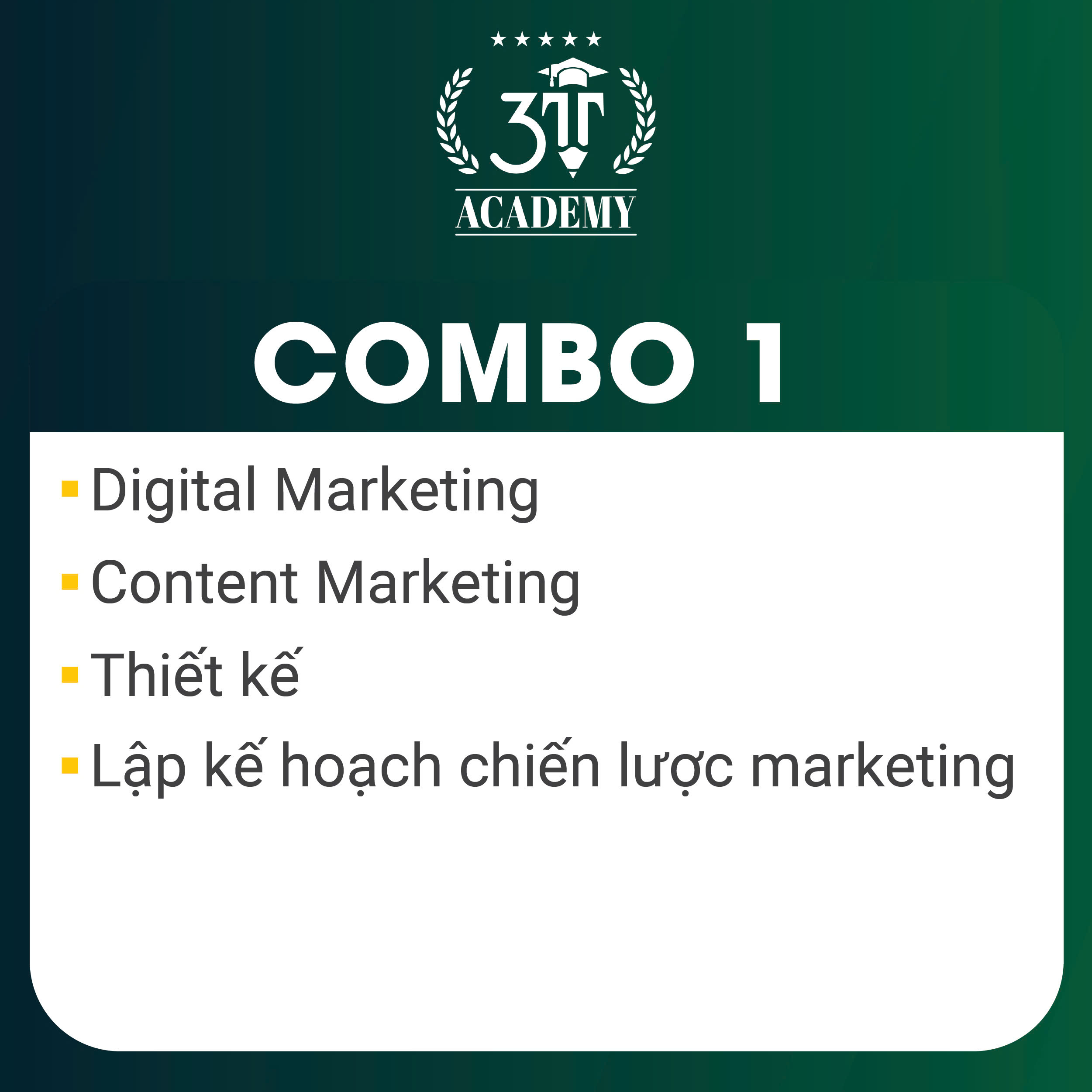 Đào tạo marketing cơ bản với digital marketing, content, thiết kế 