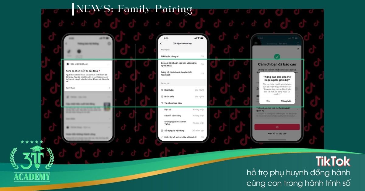 TikTok ra mắt tính năng Family Pairing mới: Giữ an toàn, mở cuộc trò chuyện gia đình